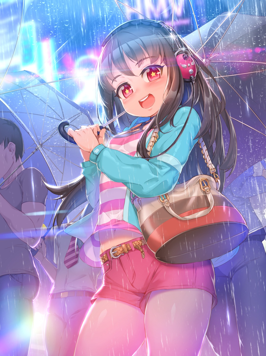headphones, umbrella, xil