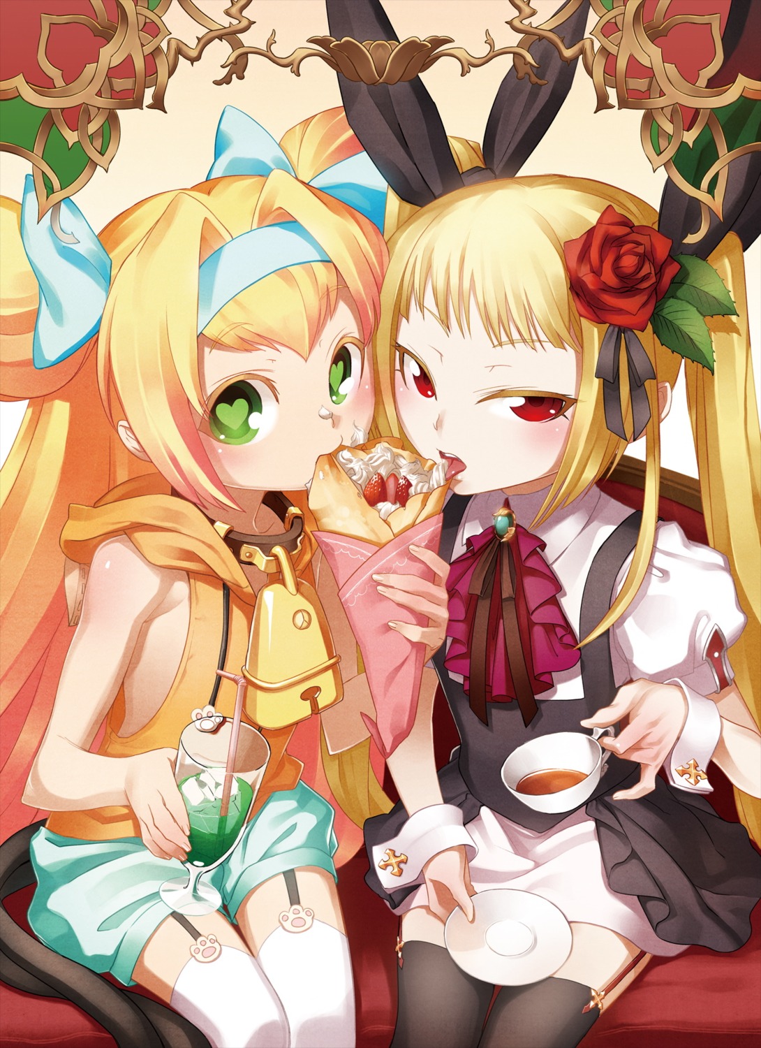 blazblue, dress, no_bra, platinum_the_trinity, rachel_alucard, stockings, tagme, tail