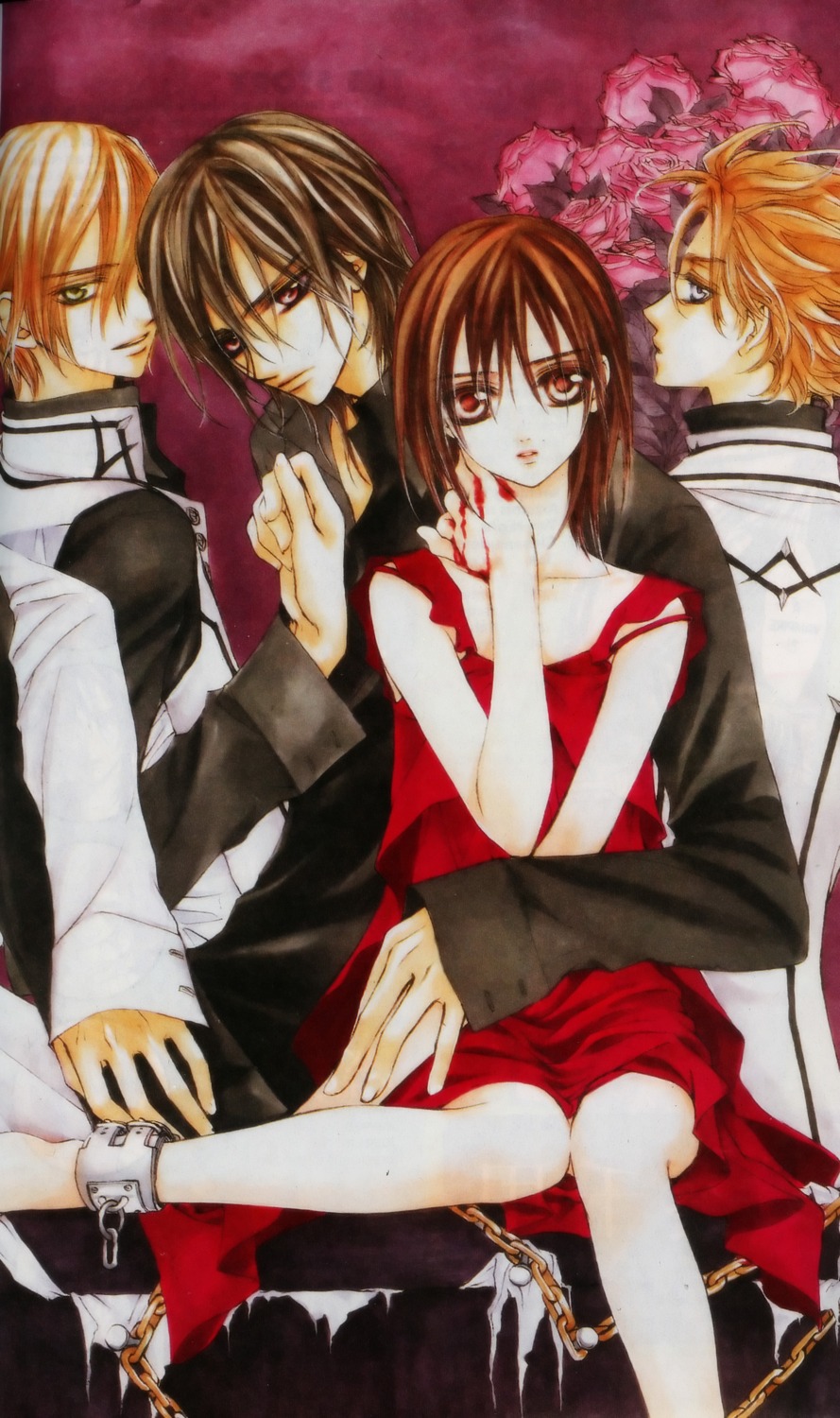aidou_hanabusa, bleed_through, cross_yuuki, hino_matsuri, ichijou_takuma, kuran_kaname, vampire_knight