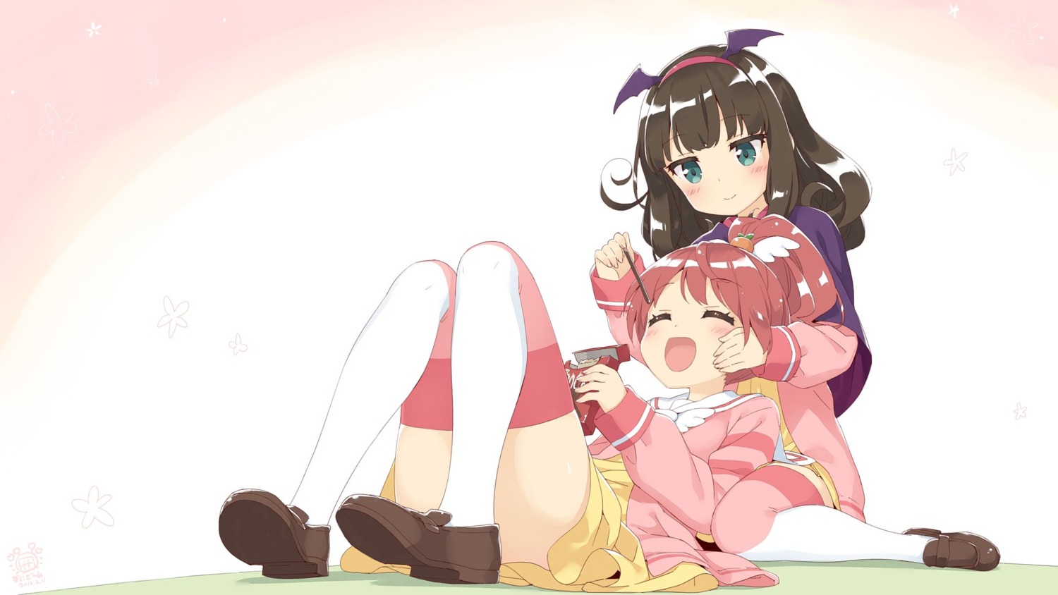 kani_biimu, kurosu_aroma, pretty_series, pripara, seifuku, shiratama_mikan, thighhighs, wallpaper
