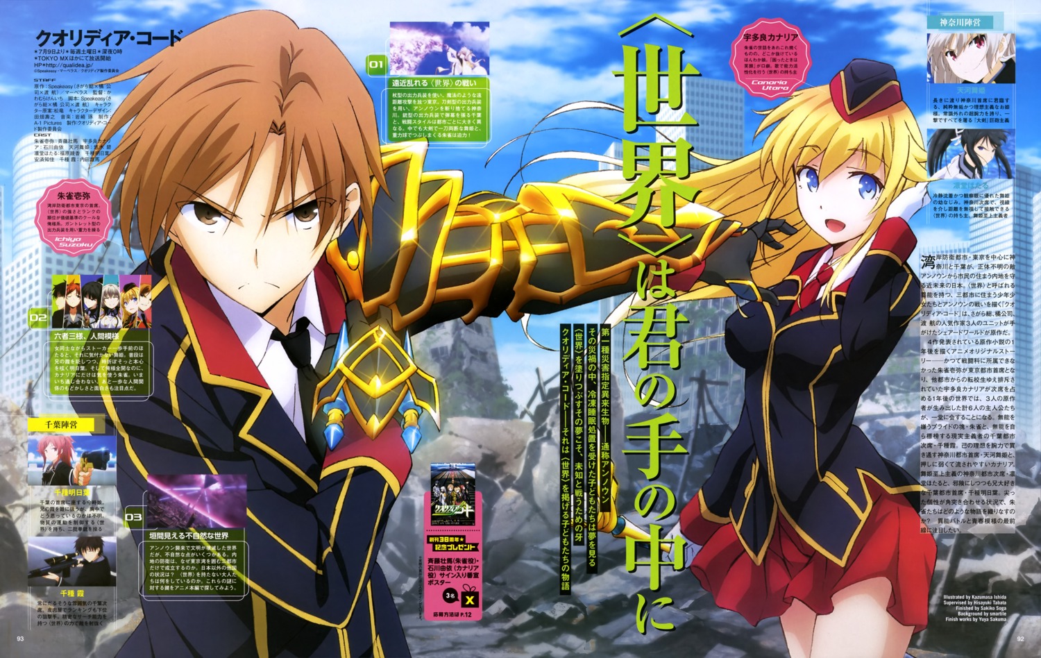 armor, gun, ishida_kazumasa, qualidea_code, suzaku_ichiya, uniform, utara_canaria