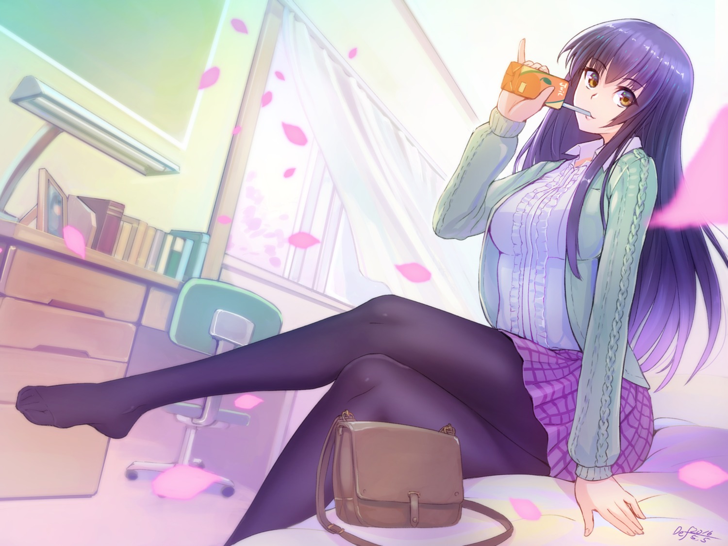 def, pantyhose, sweater