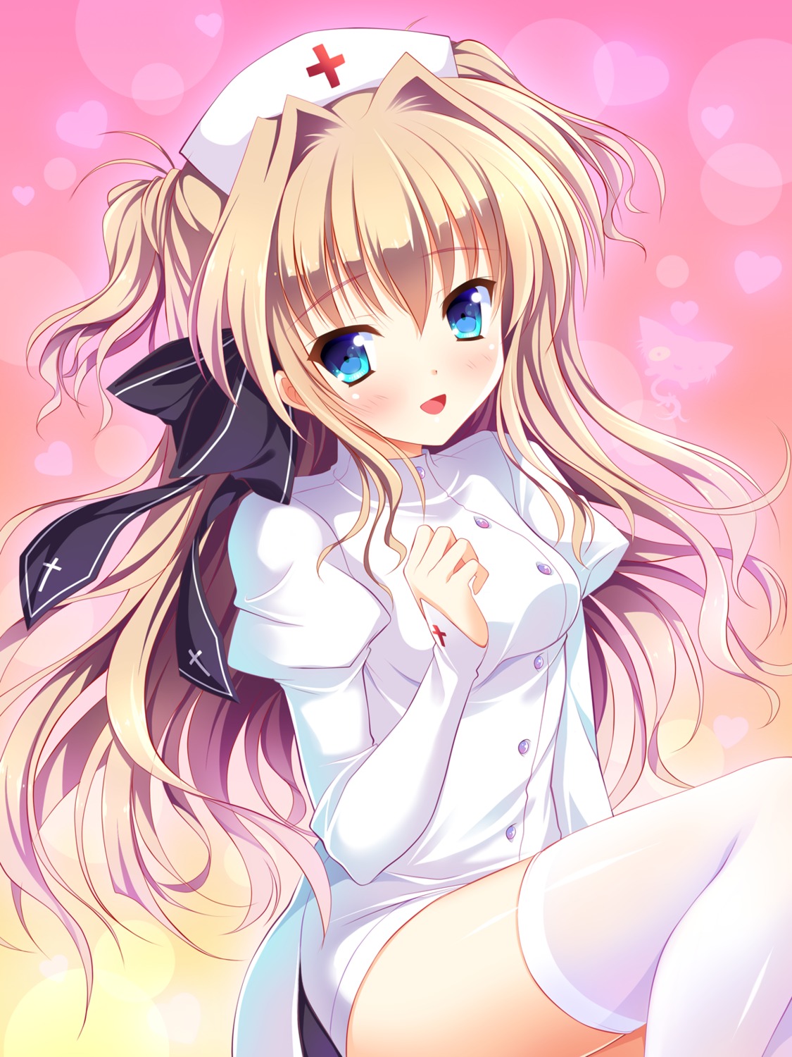 mashiroiro_symphony, nurse, sena_airi, thighhighs, yagami-all_hail_nanao