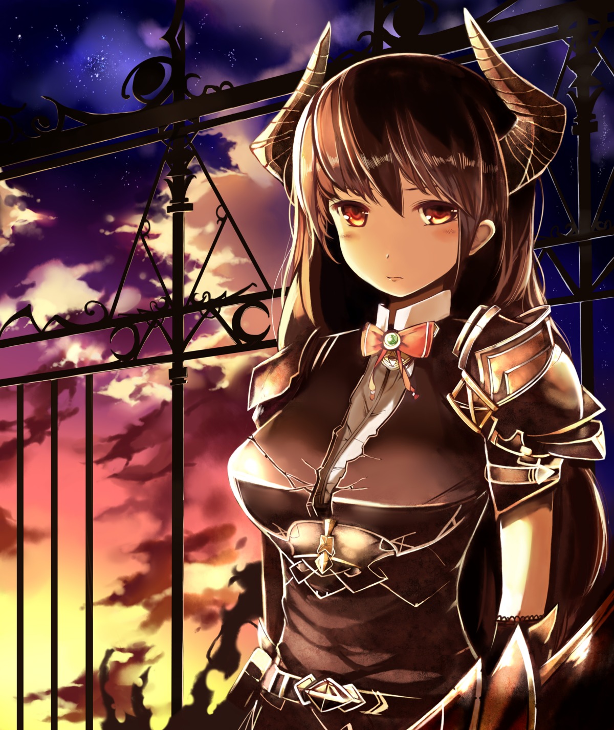 armor, forte_(shingeki_no_bahamut), horns, shingeki_no_bahamut, venomrobo