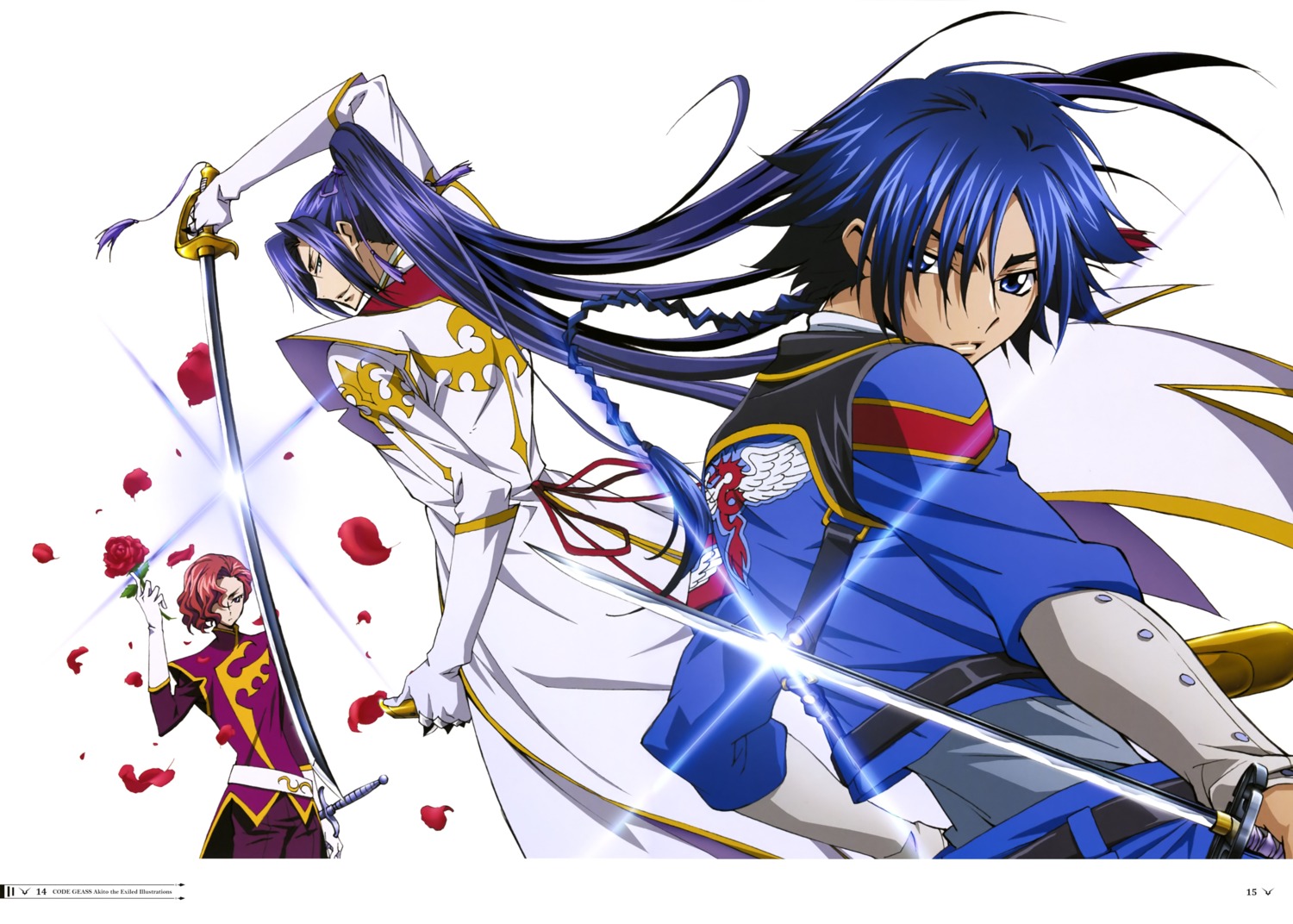 akito_the_exiled, code_geass, hyuuga_akito, jean_rowe, shin_hyuuga_shaingu, sword