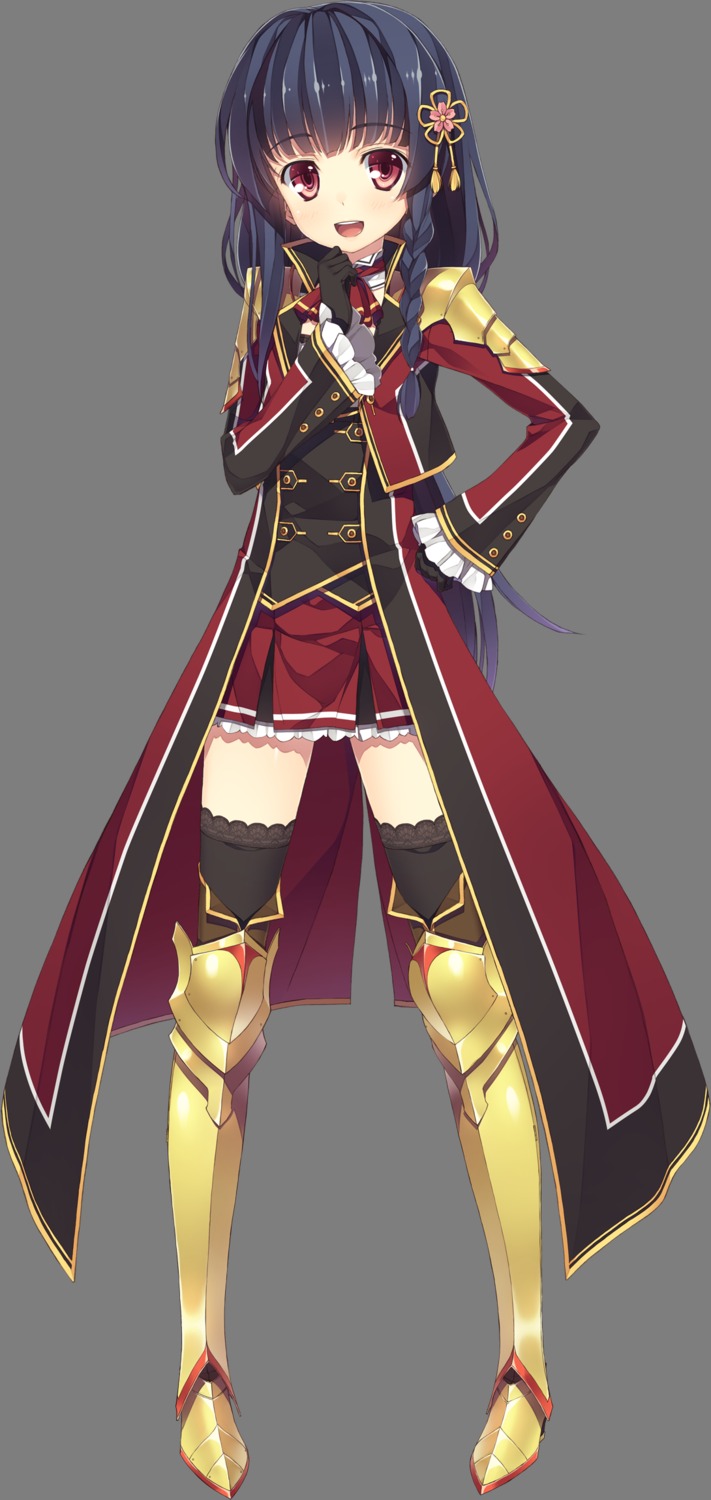 armor, effordom_soft, heels, jyukishi_cutie_bullet, tanegashima_wakasa, thighhighs, transparent_png, uniform, yuuki_hagure