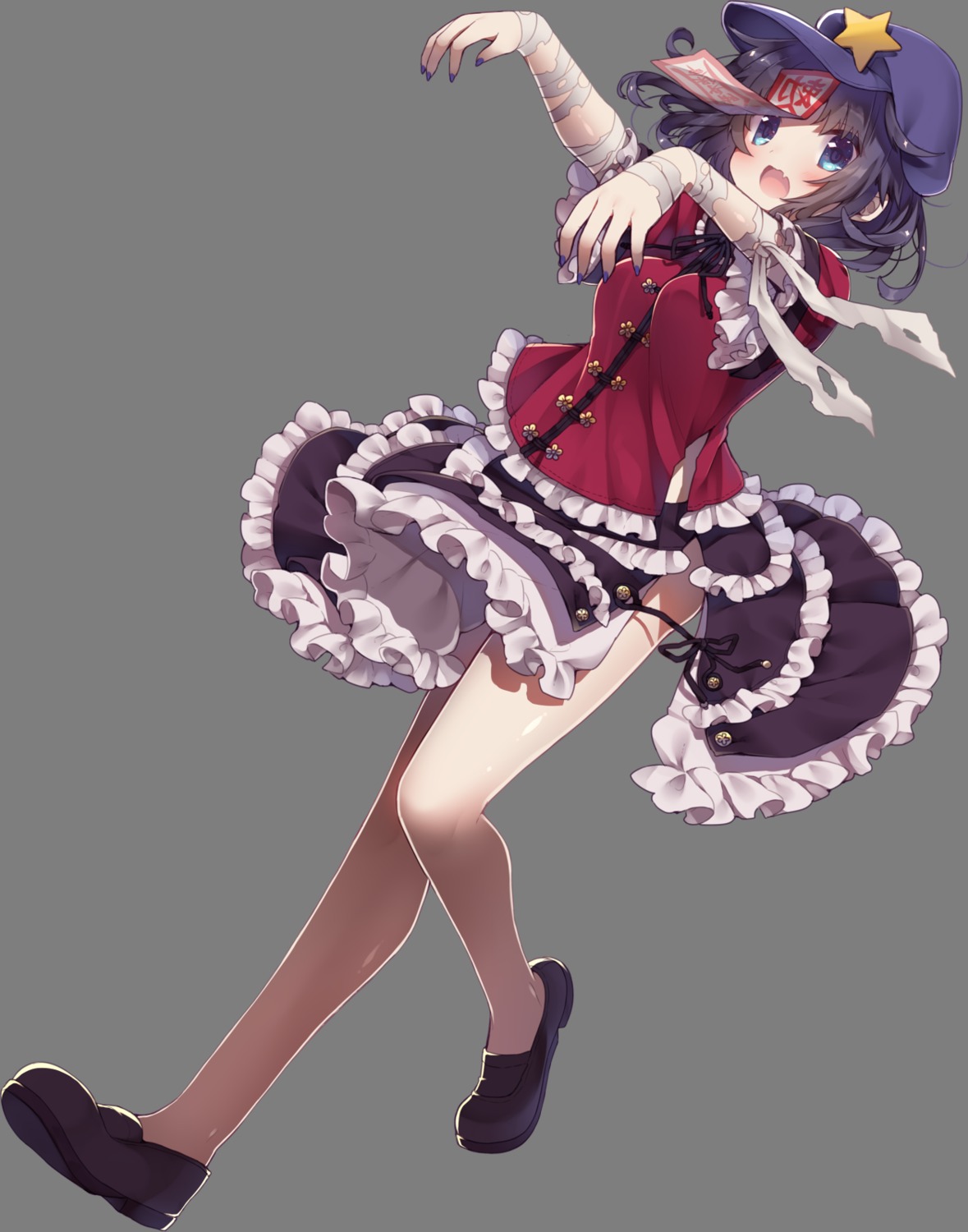 bandages, miyako_yoshika, touhou, transparent_png, usamata