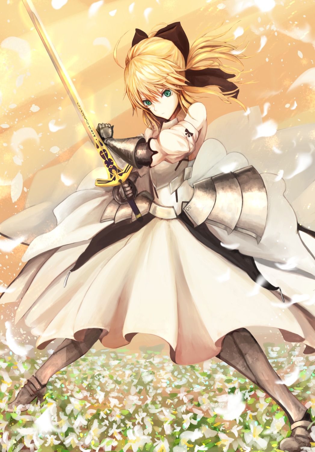 armor, artoria_pendragon_(fate), dress, fate/grand_order, fate/stay_night, heels, kaze_minoru_so-ru, sword