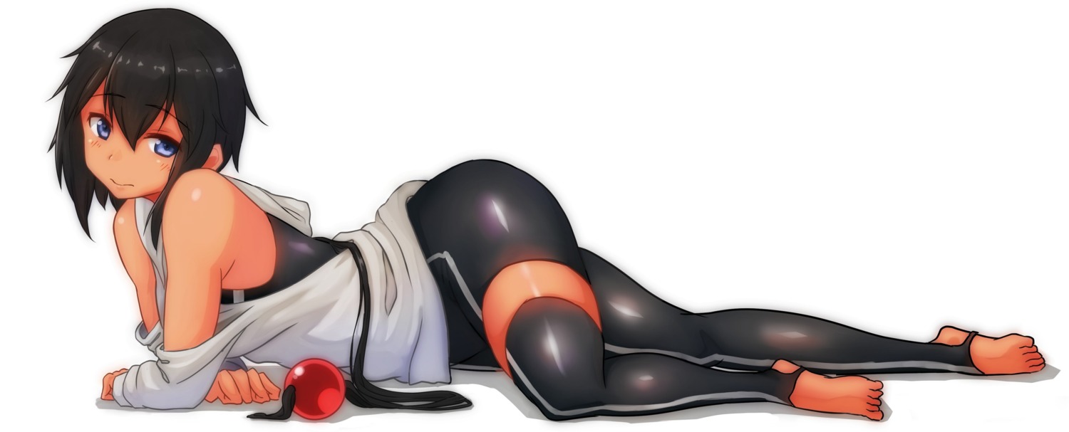 leotard, open_shirt, thighhighs, yuzu_lemon