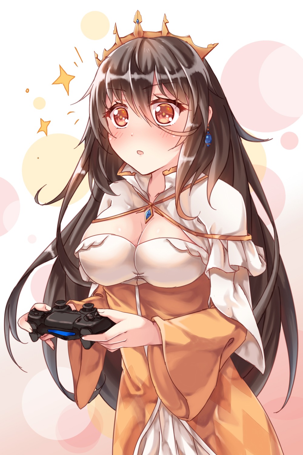 cleavage, dress, queen_elizabeth_(zhanjianshaonv), zhanjianshaonv, zhou_yu_(van)