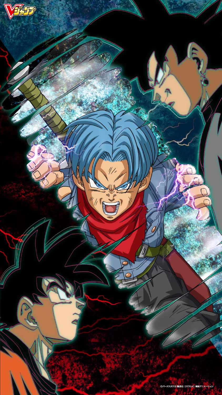 black_goku, dragon_ball, dragon_ball_super, male, son_gokuu, sword, tagme, trunks