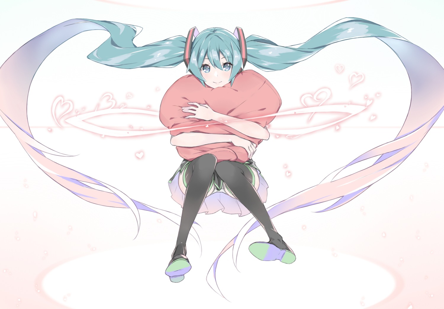 fhang, hatsune_miku, pantsu, thighhighs, vocaloid