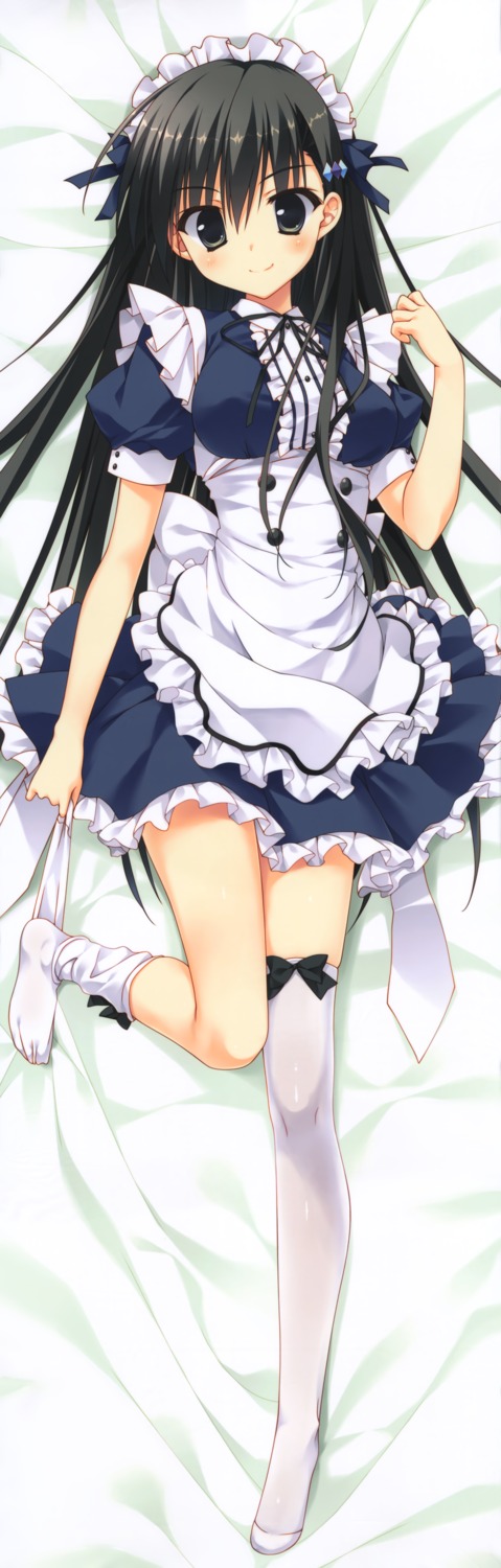 akiyoshi_fuyuka, dakimakura, feng, kanojo_no_seiiki, maid, ryohka, seiiki, thighhighs