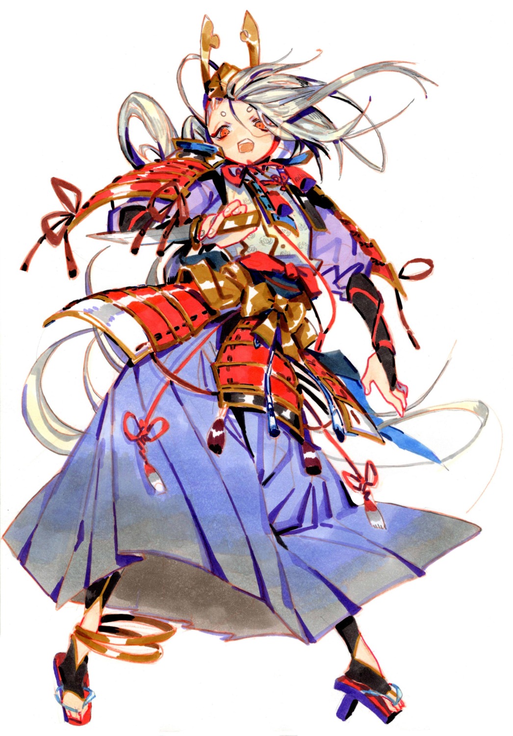 armor, ima-no-tsurugi, japanese_clothes, male, muyihui, touken_ranbu