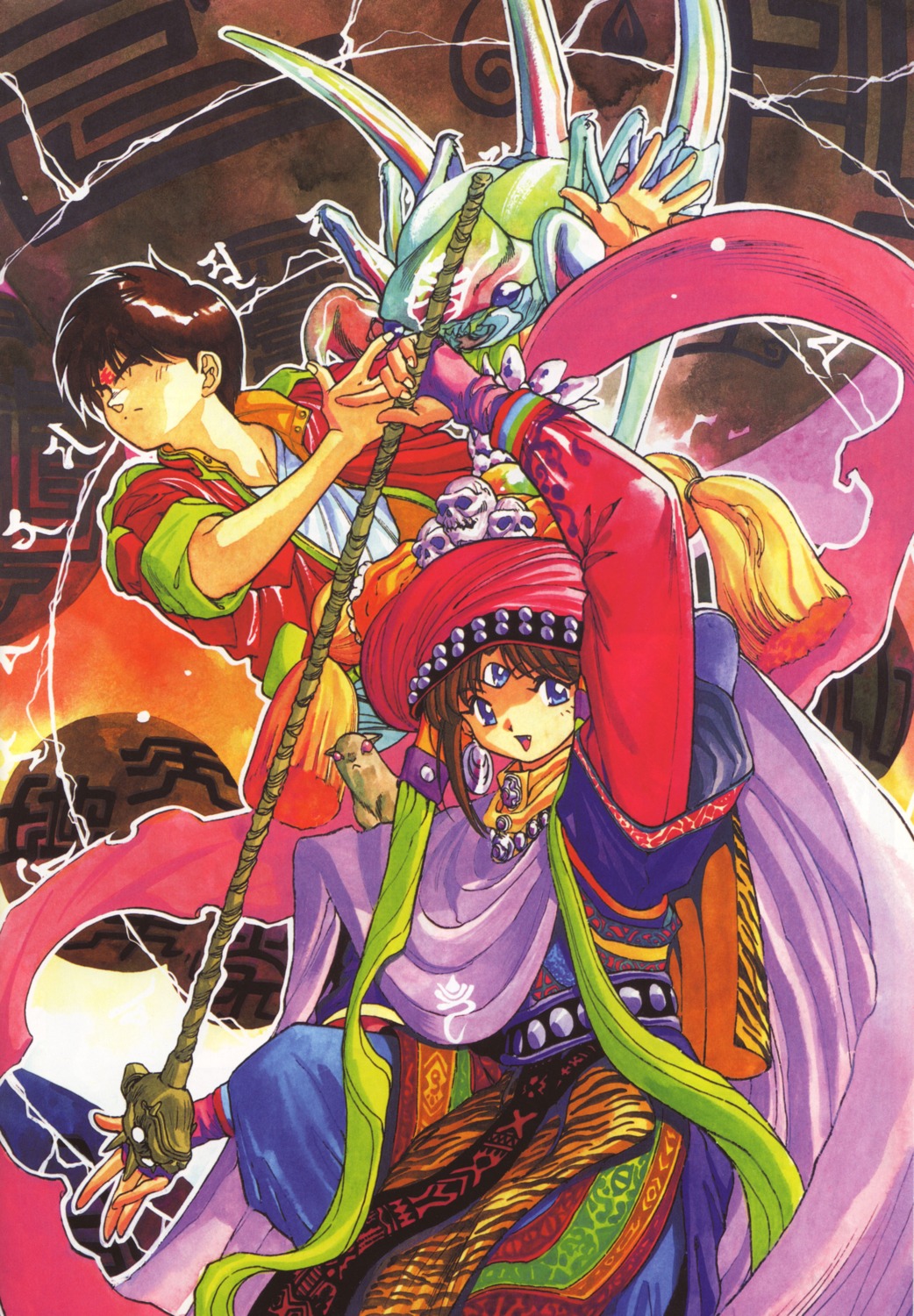 3x3_eyes, fujii_yakumo, parvati_iv, takada_yuuzou