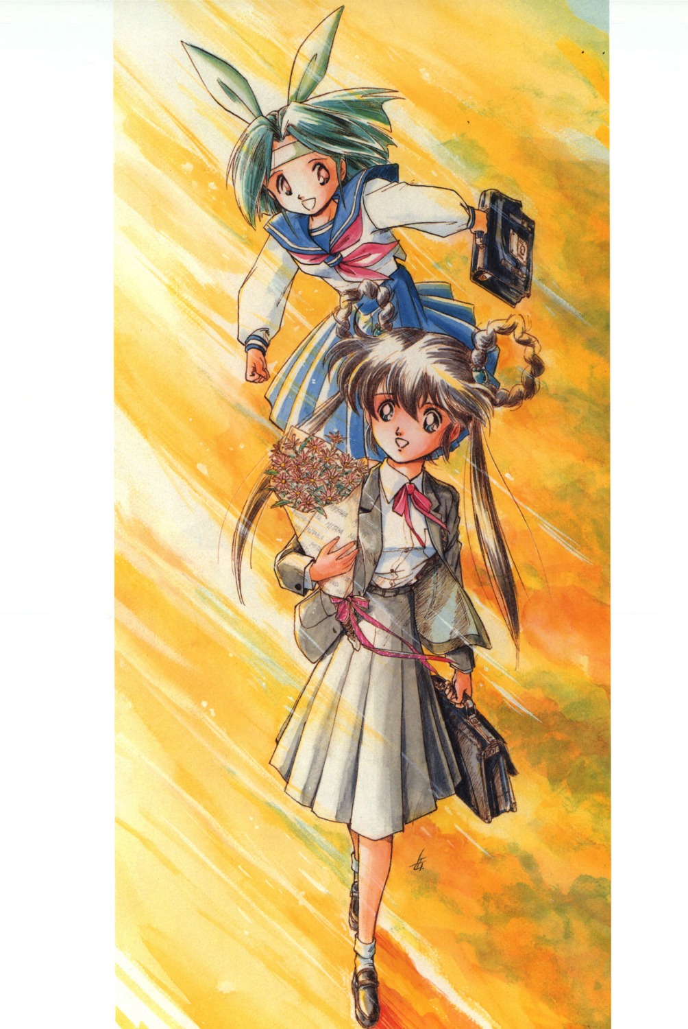 kanzaki_azusa, mamono_hunter_youko, mano_youko, seifuku
