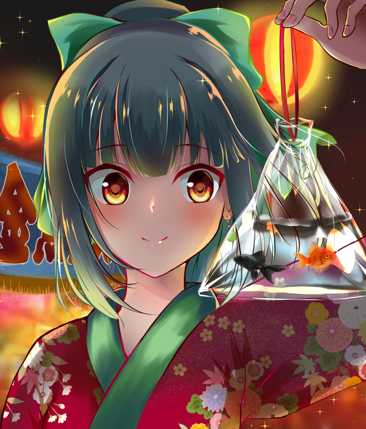 amagami_(makise_tsubaki), kantai_collection, yukata, yuubari_(kancolle)