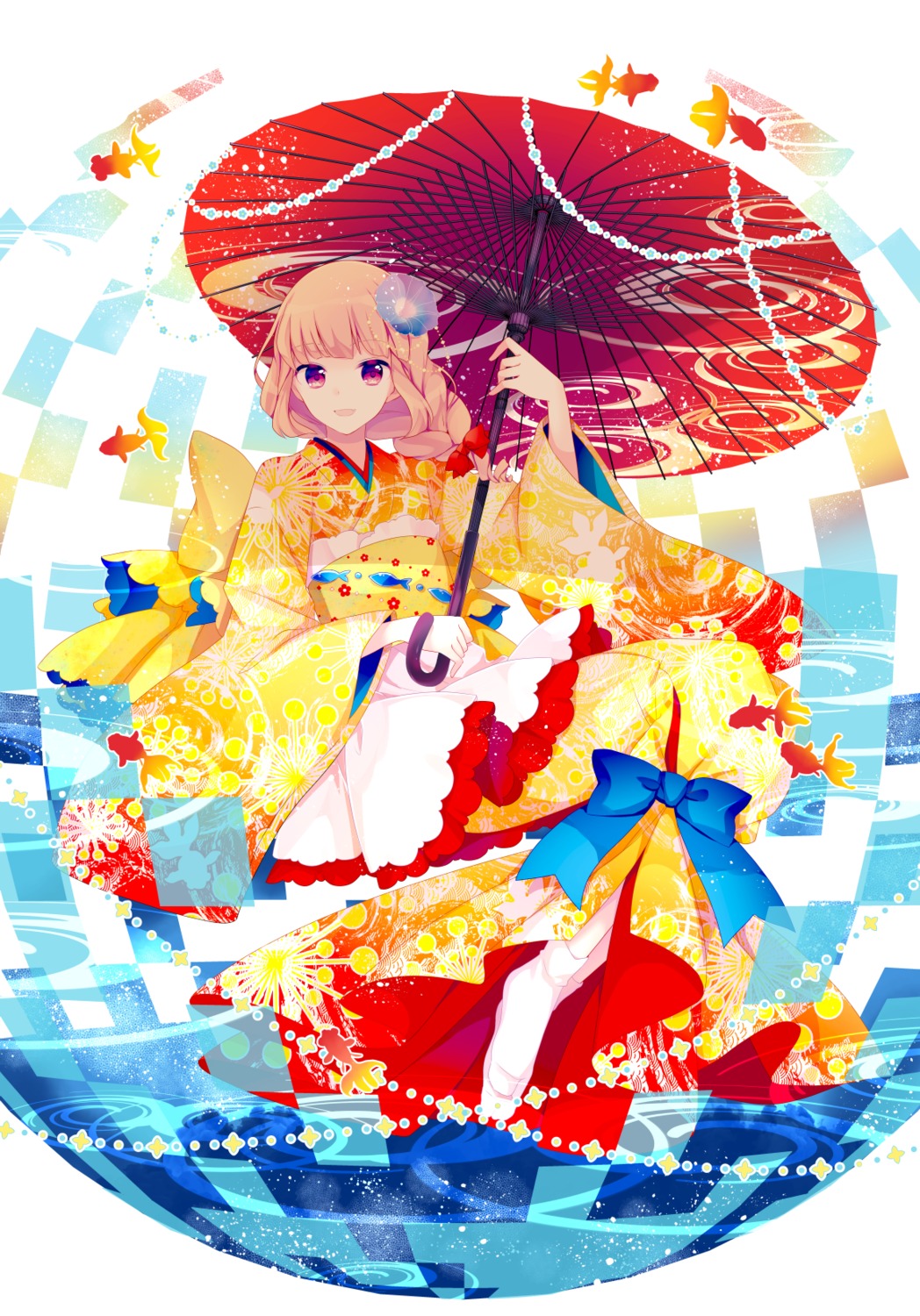 goma_(11zihisin), kimono, umbrella