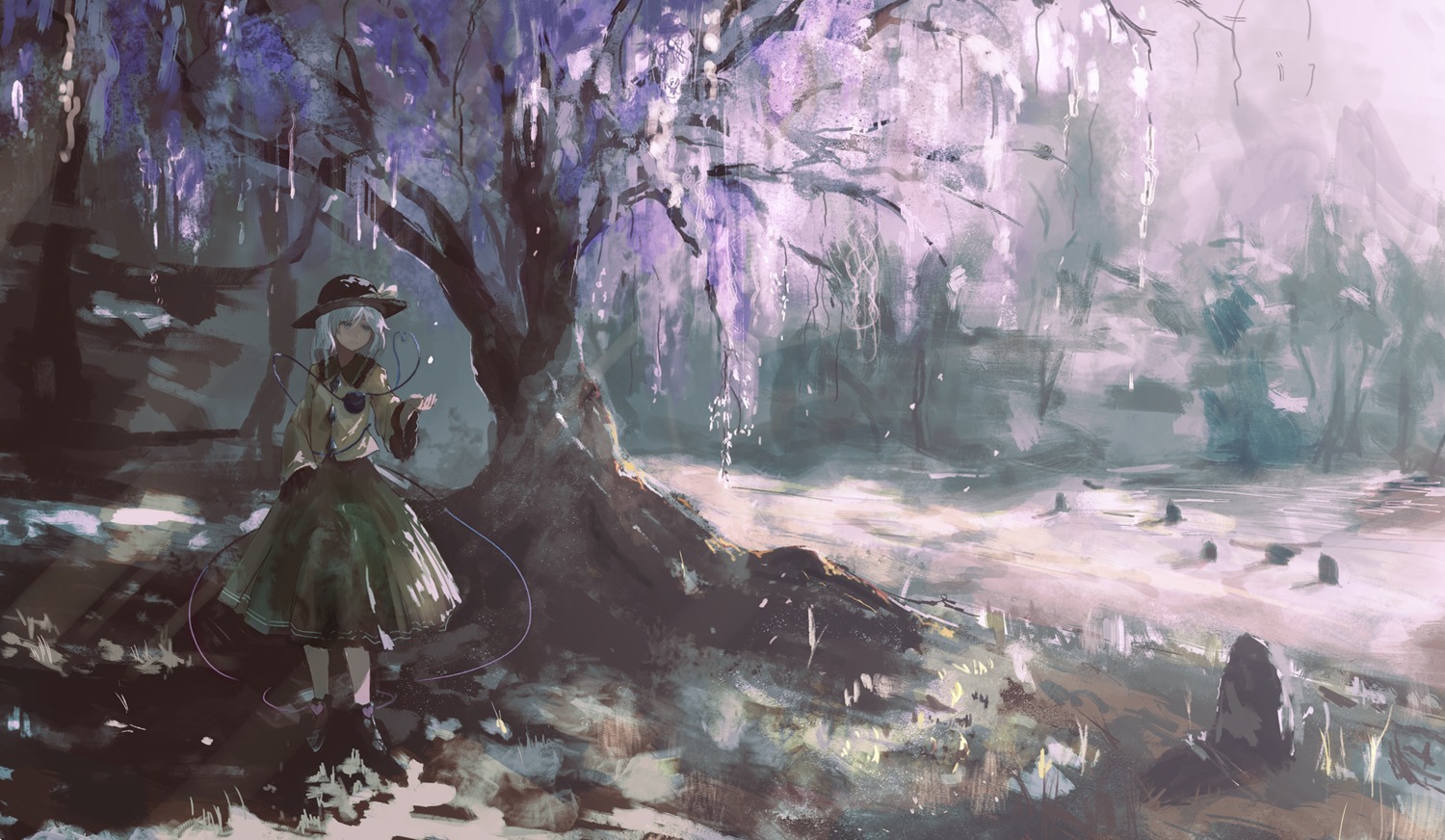 komeiji_koishi, landscape, nori_(stak819), touhou