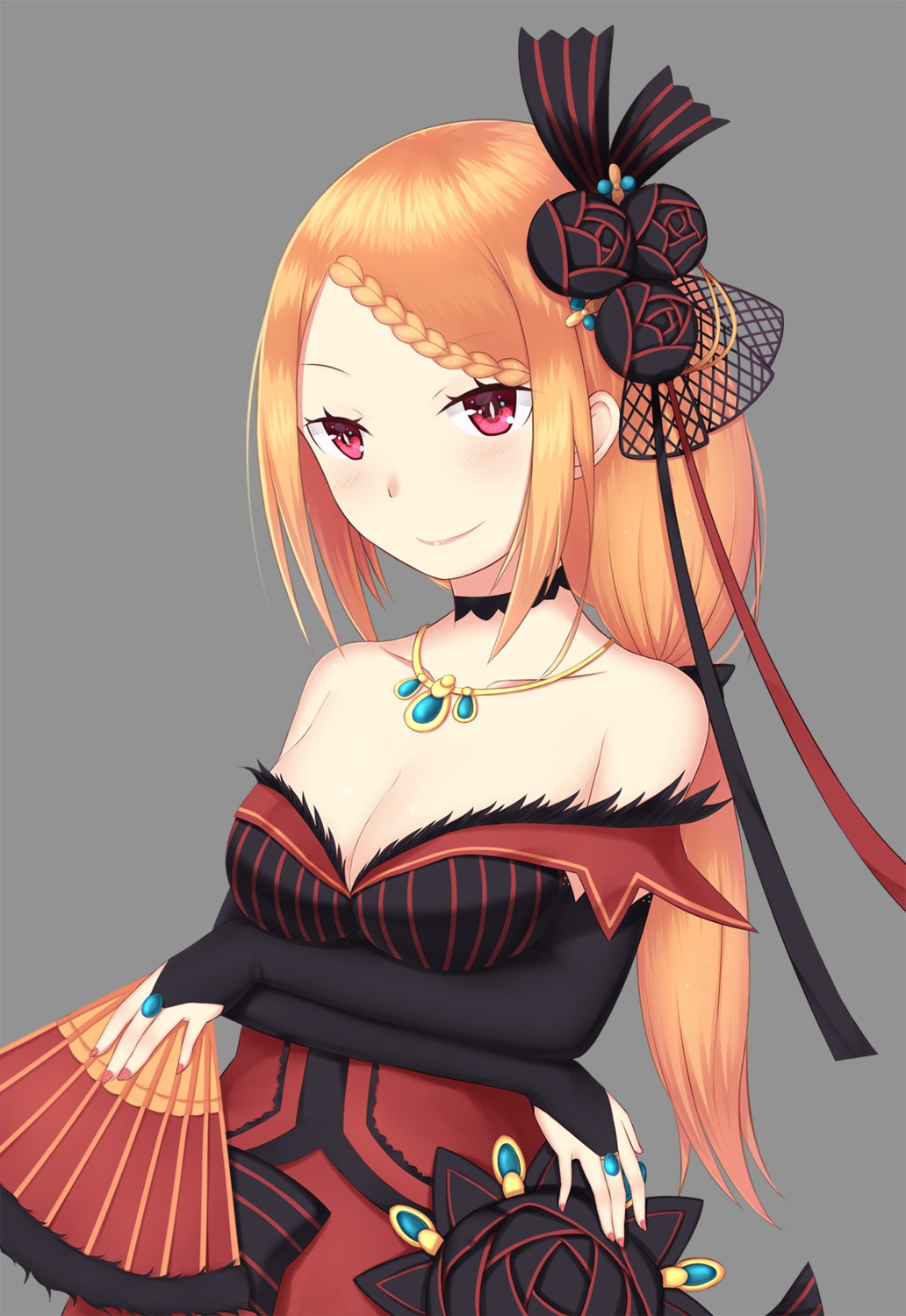 cleavage, dress, priscilla_barielle, re:zero_kara_hajimeru_isekai_seikatsu, rumaki