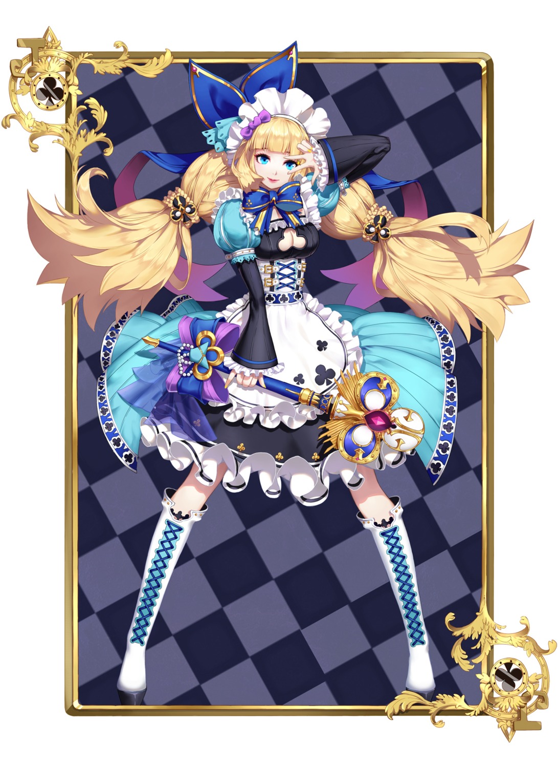 cleavage, dress, no_bra, qi_kou, weapon