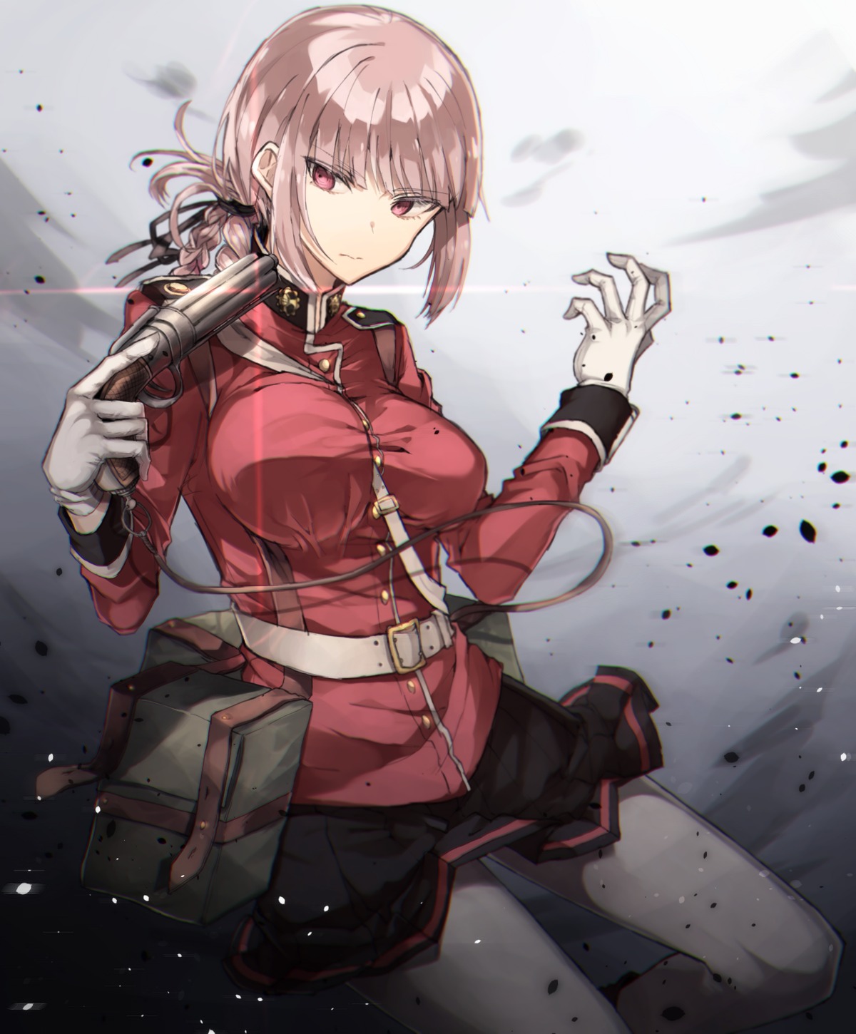 chibirisu, fate/grand_order, fate/stay_night, florence_nightingale_(fate), gun, pantyhose, uniform