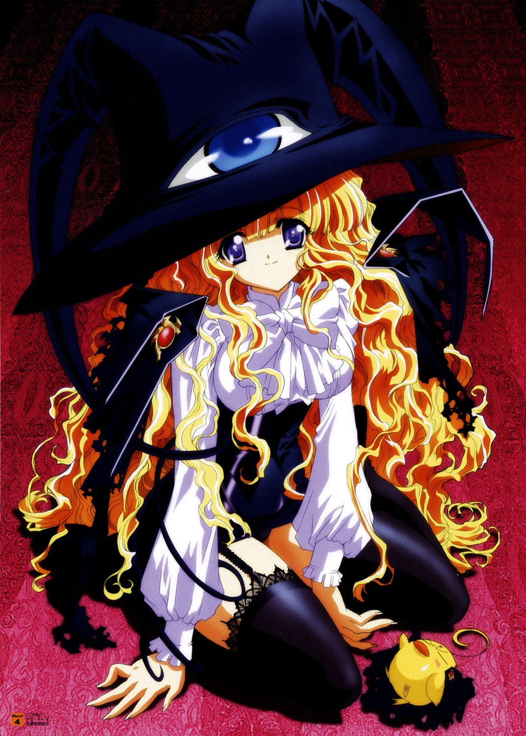 ken-chan, lilith, pantsu, stockings, thighhighs, witch, yami_to_boushi_to_hon_no_tabibito