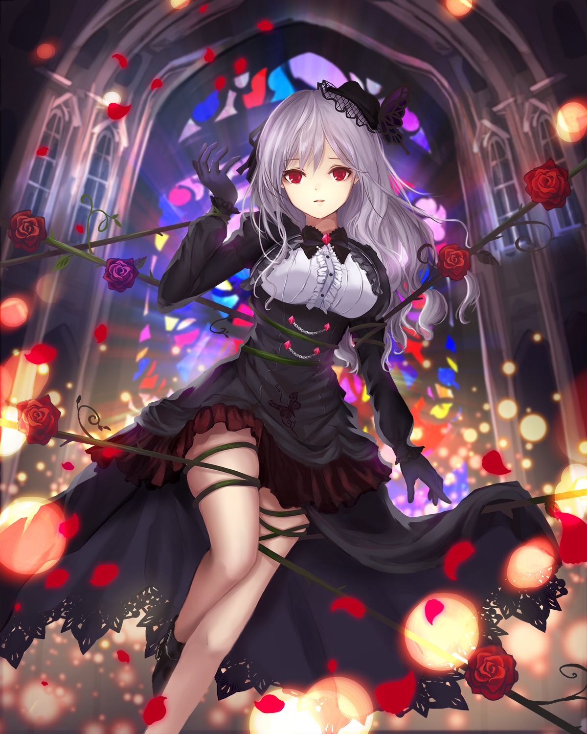 bondage, dress, gothic_lolita, kanzaki_ranko, lolita_fashion, munape, the_idolm@ster, the_idolm@ster_cinderella_girls