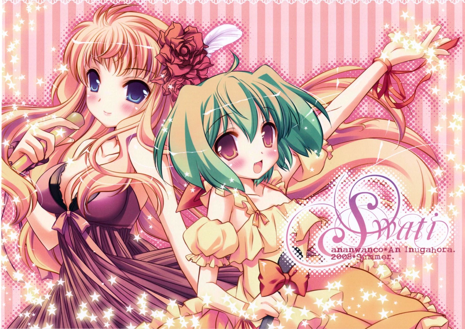 an_an_wanco, dress, inugahora_an, macross, macross_frontier, ranka_lee, sheryl_nome
