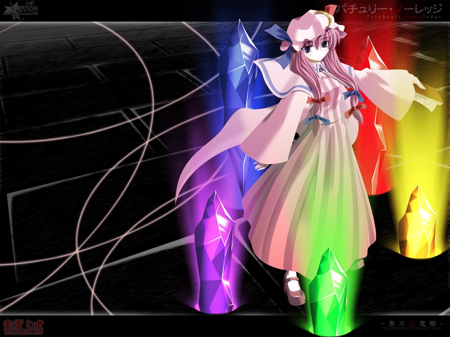 patchouli_knowledge, side_b, touhou, wallpaper