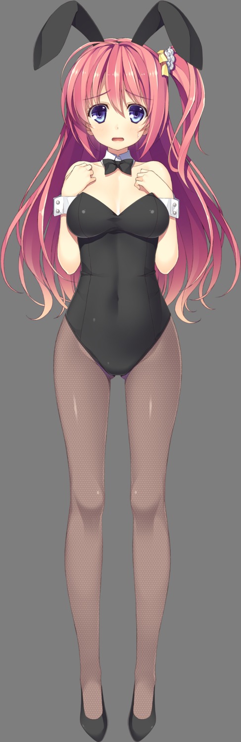 animal_ears, bunny_ears, bunny_girl, cleavage, effordom_soft, fishnets, fujikura_miyabi, jyukishi_cutie_bullet