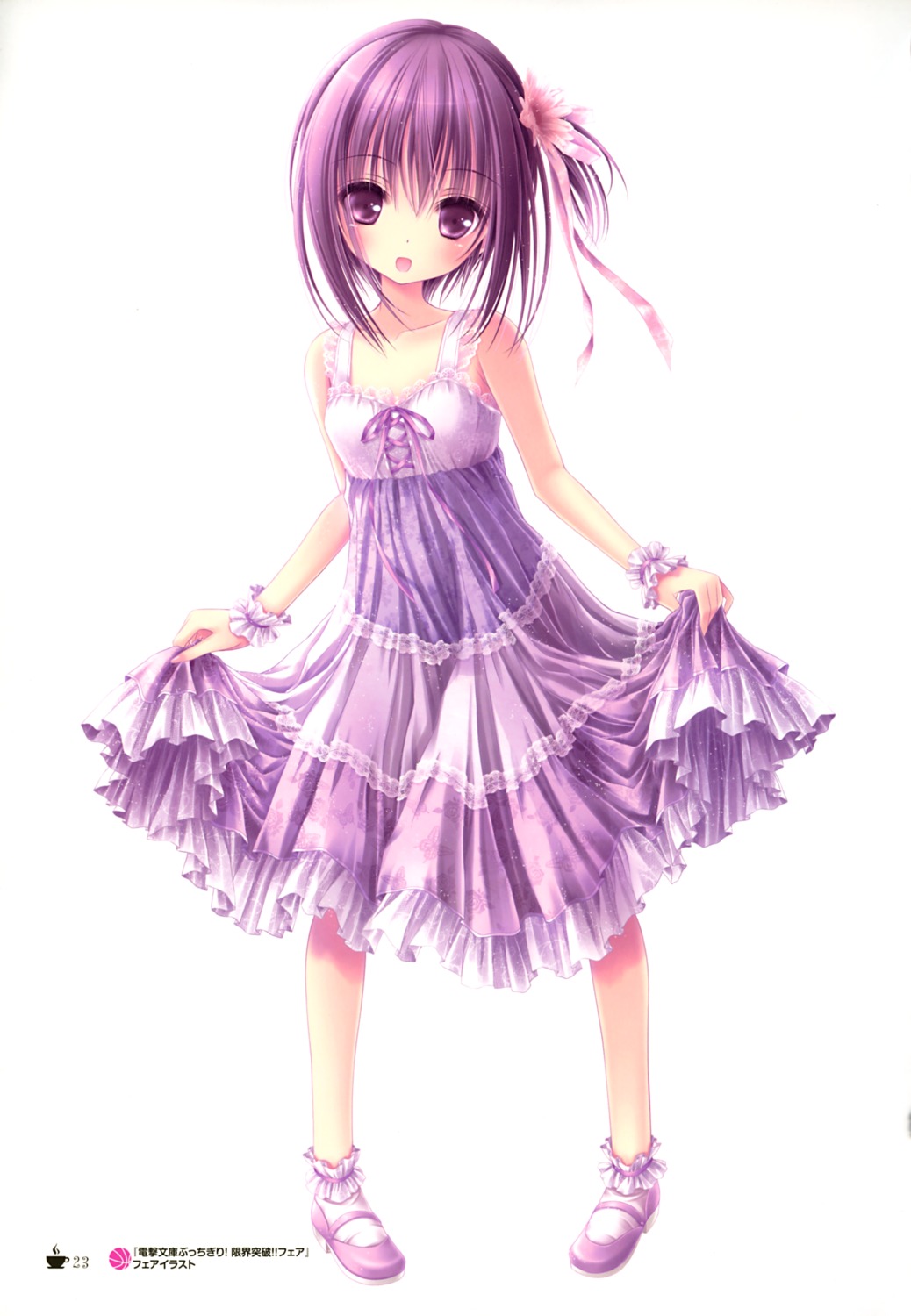 dress, lolita_fashion, minato_tomoka, ro-kyu-bu!, skirt_lift, tinkle