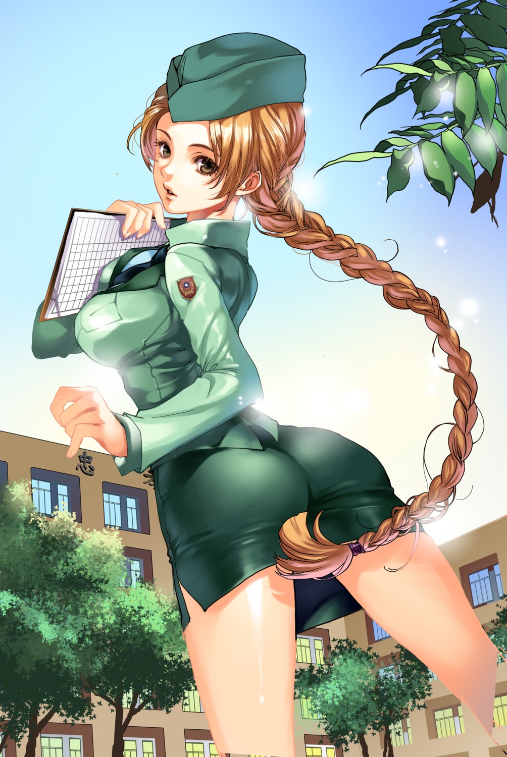 ass, chushengdao, kaku-san-sei_million_arthur, uniform