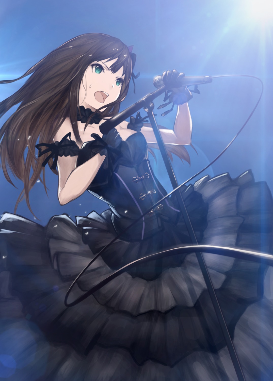 cleavage, dress, shibuya_rin, the_idolm@ster, the_idolm@ster_cinderella_girls, yashigaras
