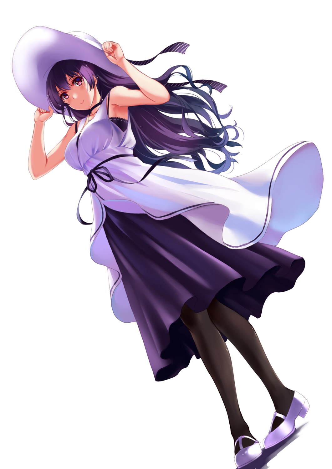 dress, heels, kasumigaoka_utaha, mizuki_ame, pantyhose, saenai_heroine_no_sodatekata