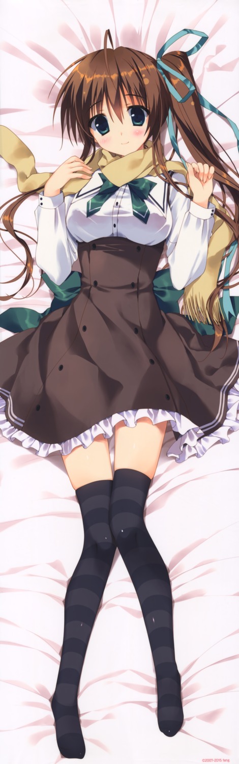 akane_iro_ni_somaru_saka, dakimakura, feng, nagase_minato, ryohka, seifuku, thighhighs