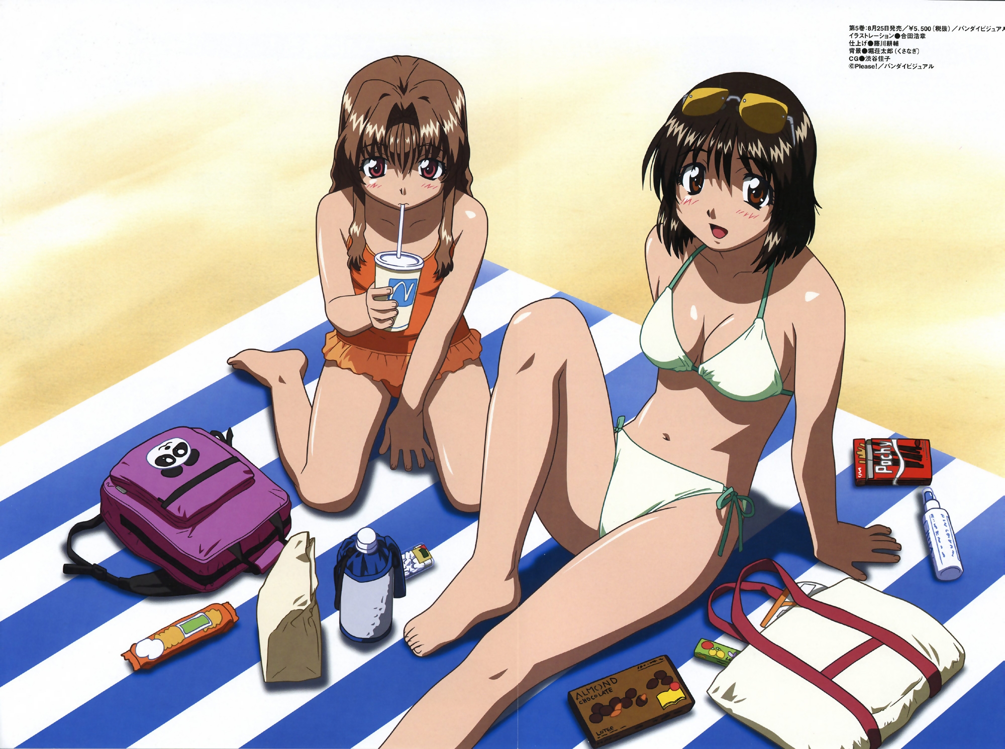 bikini, cleavage, crease, fixme, gohda_hiroaki, herikawa_koishi, morino_ichigo, onegai_teacher