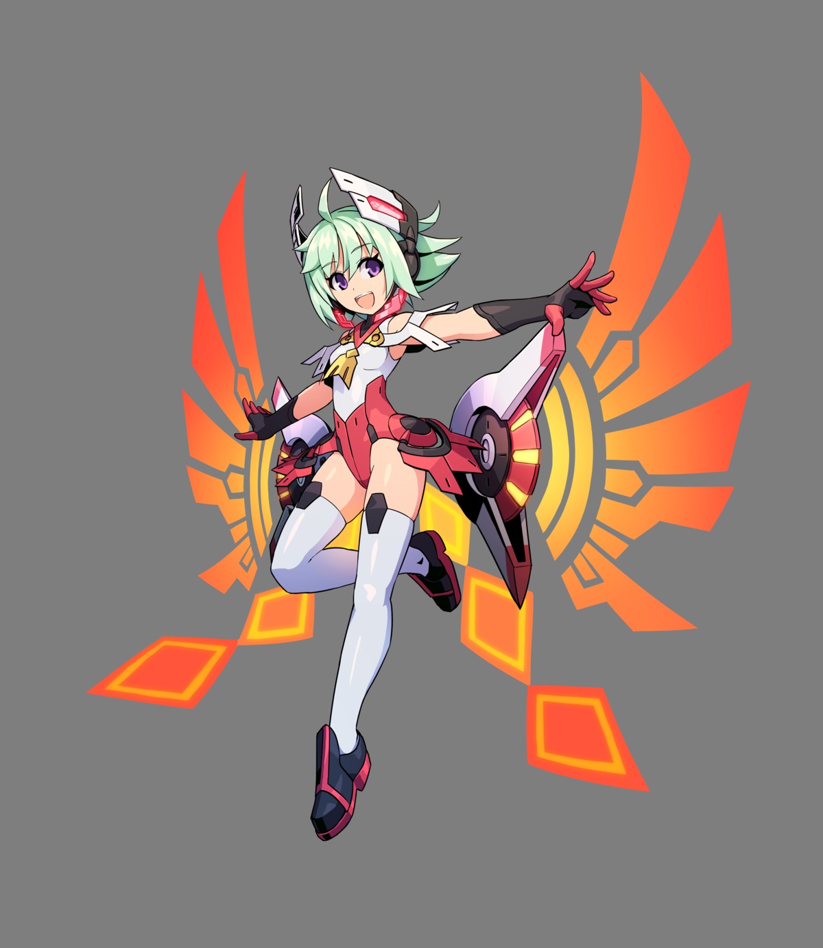 armed_blue:_gunvolt, headphones, leotard, lola, tagme, thighhighs, transparent_png, wings