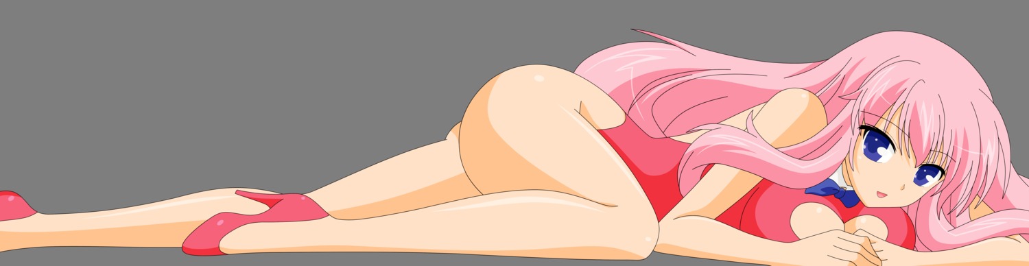 baka_to_test_to_shoukanjuu, cleavage, heels, himeji_mizuki, nopan, tagme, transparent_png, vector_trace