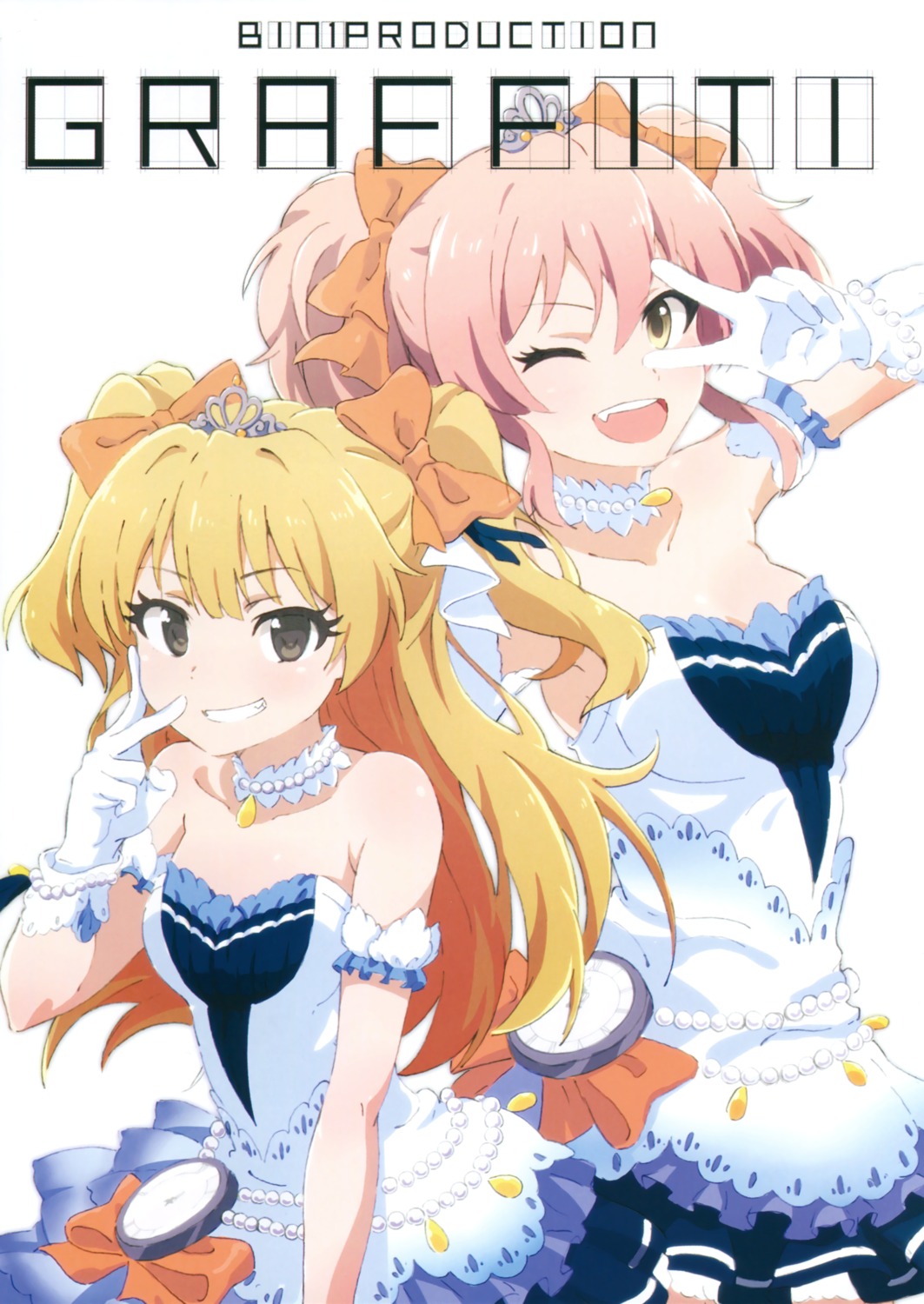 dress, jougasaki_mika, jougasaki_rika, taku, the_idolm@ster, the_idolm@ster_cinderella_girls, the_idolm@ster_cinderella_girls_starlight_stage