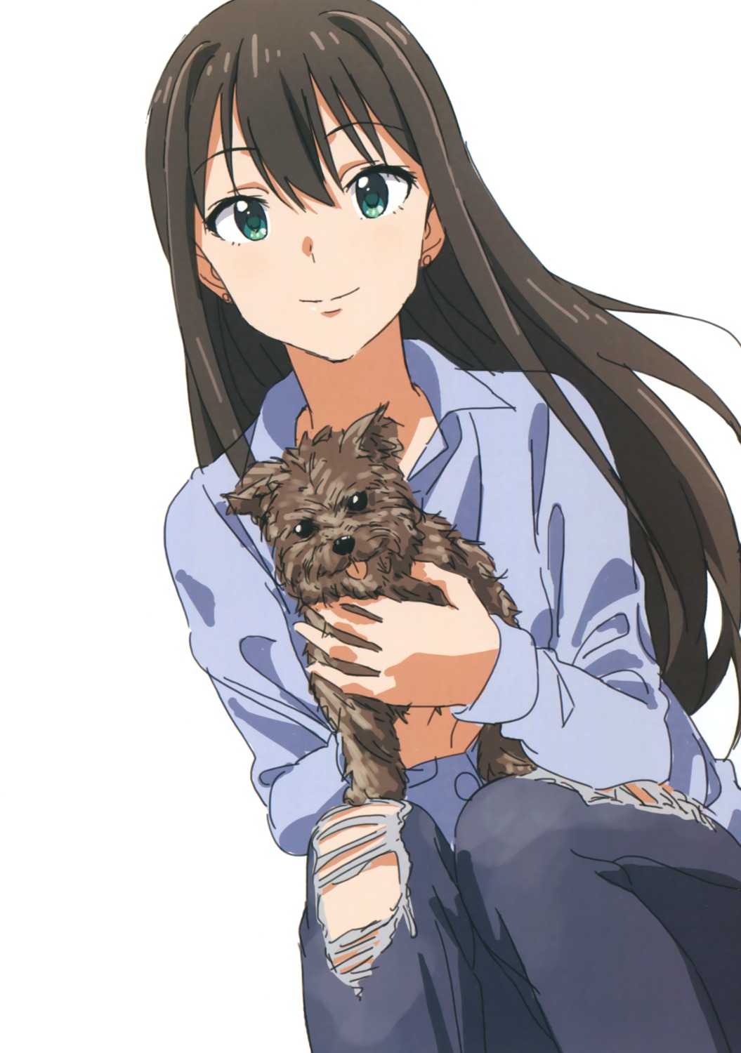 dress_shirt, shibuya_rin, taku, the_idolm@ster, the_idolm@ster_cinderella_girls, torn_clothes