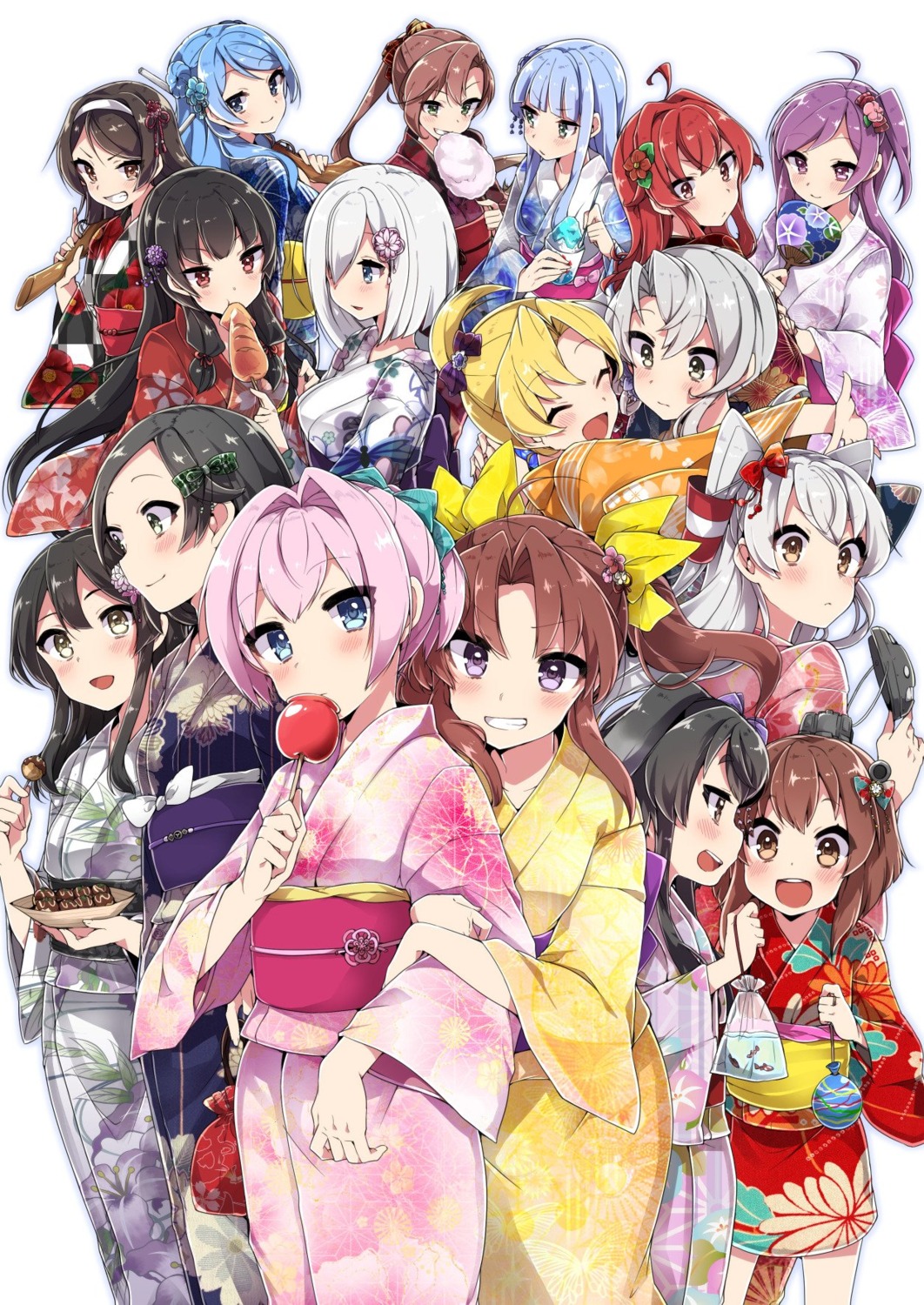amatsukaze_(kancolle), arashi_(kancolle), gun, hagikaze_(kancolle), hamakaze_(kancolle), hatsukaze_(kancolle), isokaze_(kancolle), kagerou_(kancolle)