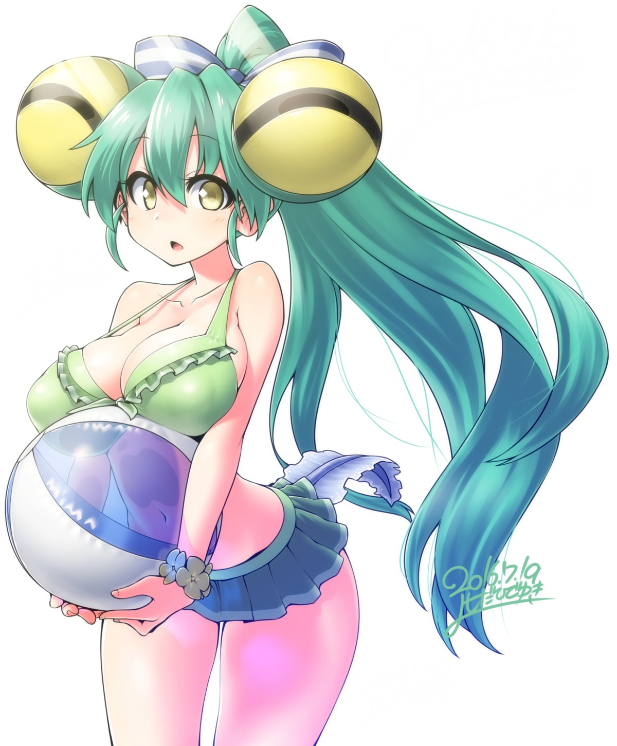 bikini, cleavage, jacqueline_(show_by_rock!), show_by_rock!!, swimsuits, tail, yoshida_hideyuki