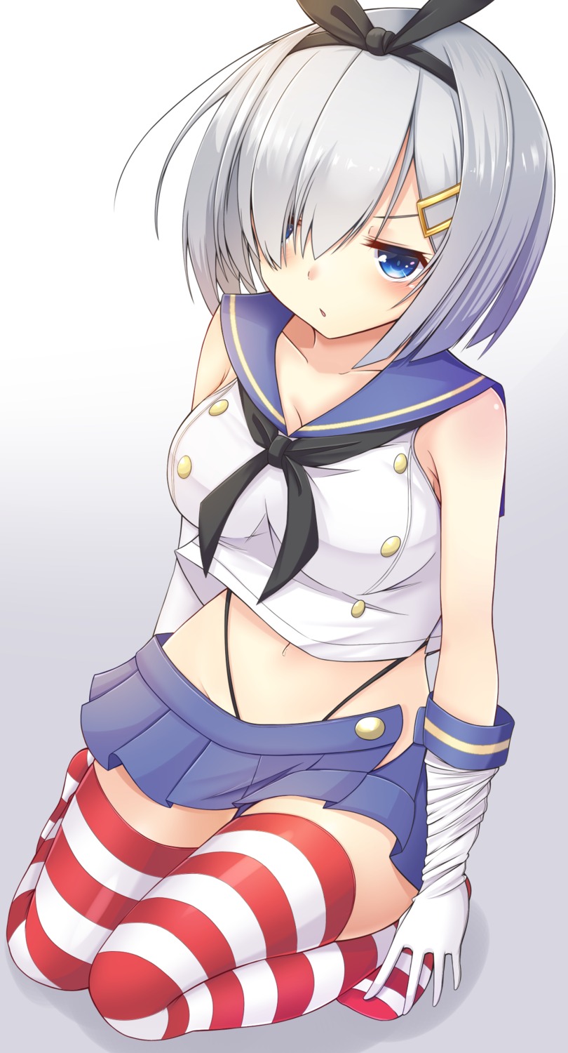 cosplay, doyachii, hamakaze_(kancolle), kantai_collection, pantsu, shimakaze_(kancolle), thighhighs, thong
