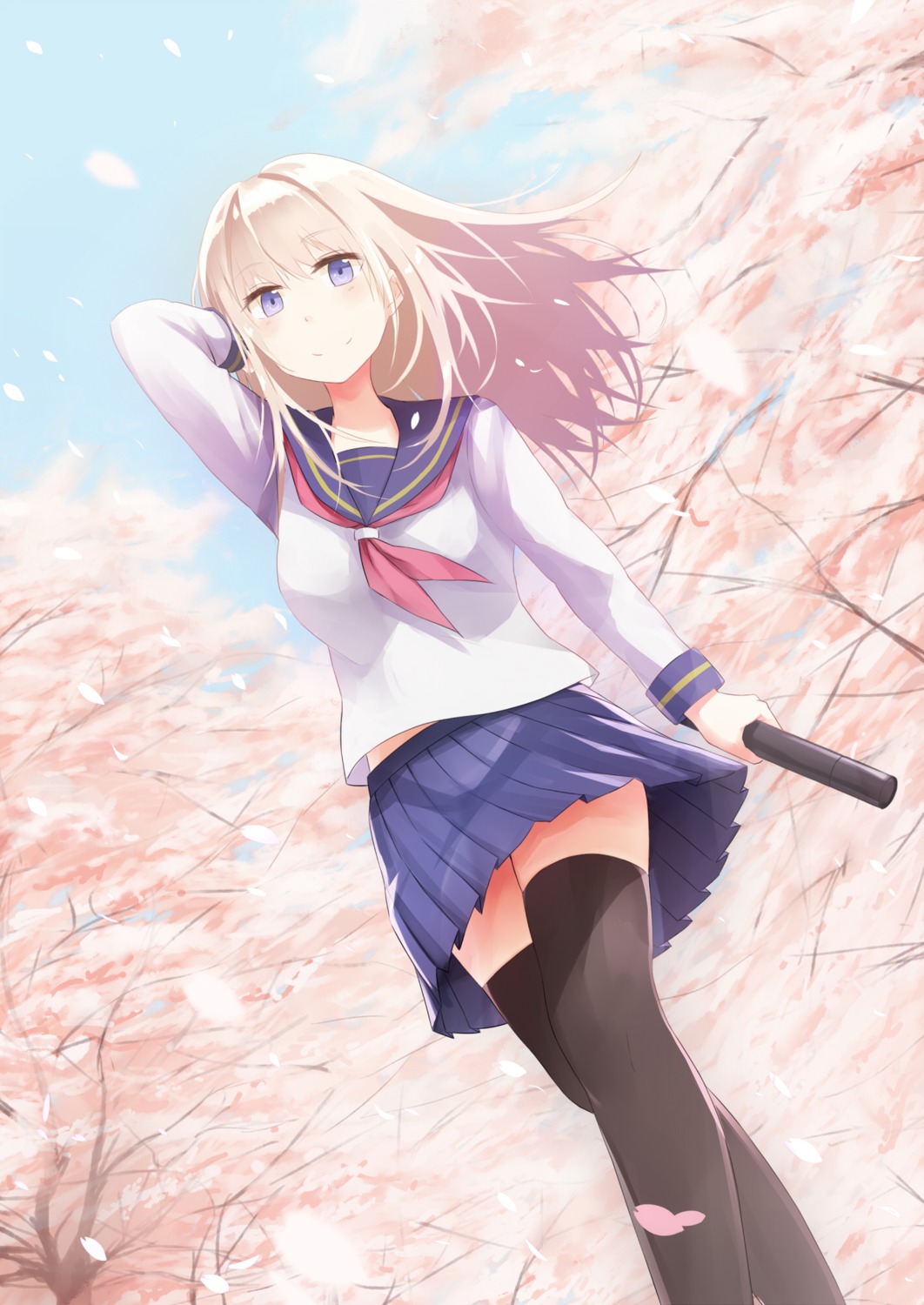 ckros-15, seifuku, thighhighs