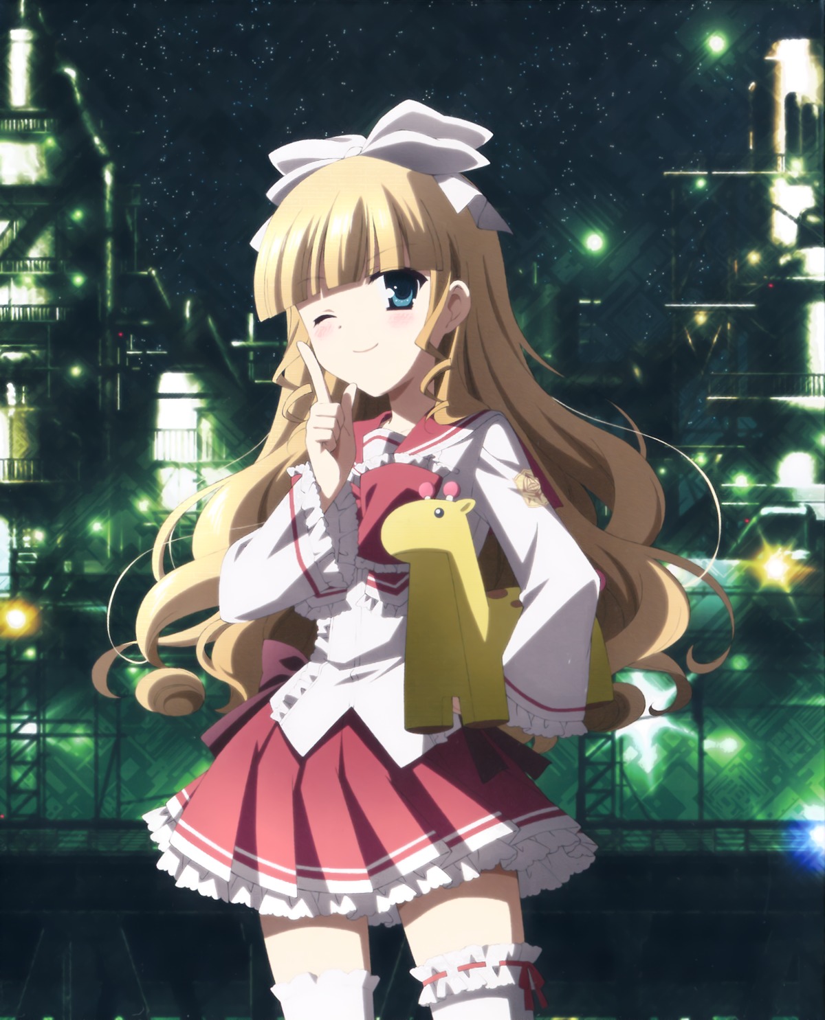 disc_cover, garter, hidan_no_aria, hidan_no_aria_aa, ooshima_miwa, seifuku, shima_kirin, thighhighs