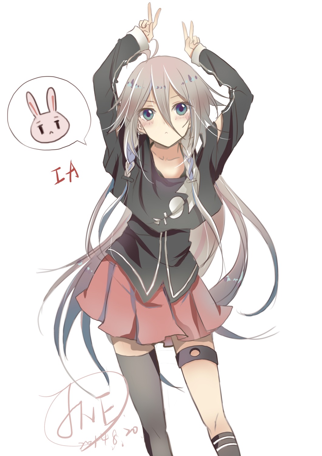 autographed, garter, ia_(vocaloid), jne, thighhighs, vocaloid