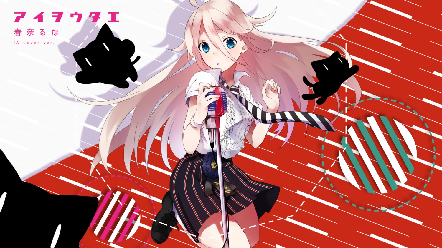 ia_(vocaloid), koyubi, neko, uniform, vocaloid, wallpaper