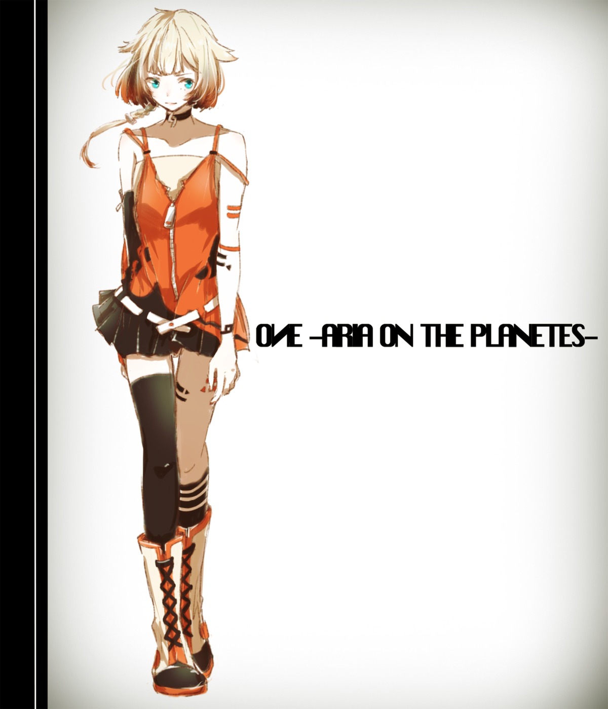 akasaka_aka, cevio, one_(vocaloid), thighhighs, vocaloid