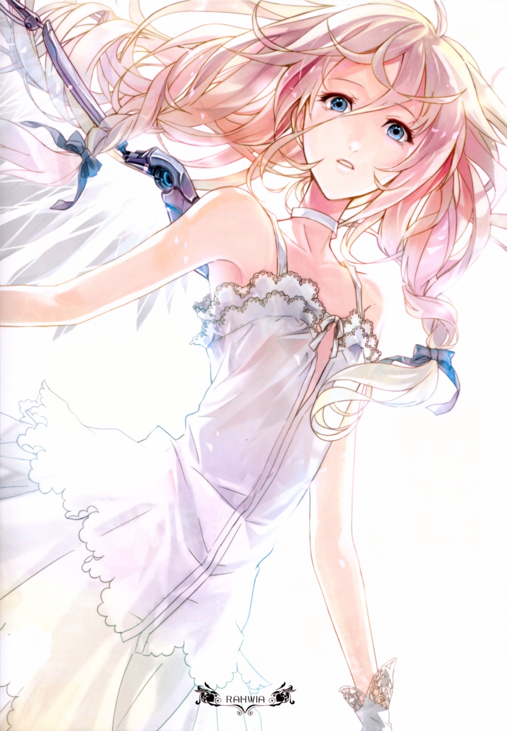 dress, ia_(vocaloid), no_bra, rahwia, summer_dress, vocaloid, wings